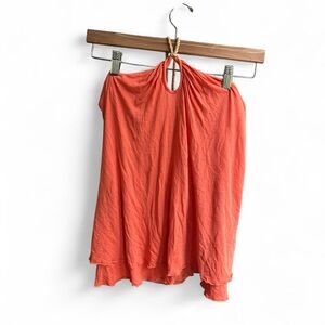 Ella Moss Y2K Orange halter top vintage M tank cami